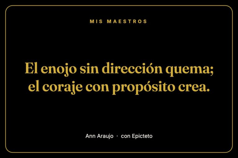 Mis maestros: Epicteto, por Ann Araujo